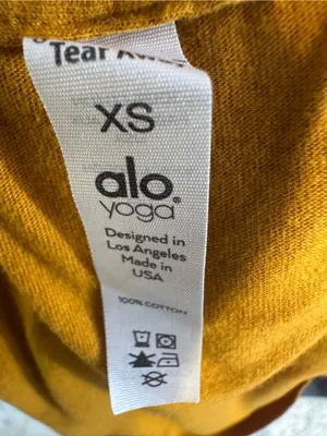 ALO Yoga Sleeveless Crop Top in Rust Orange thumbnail 6