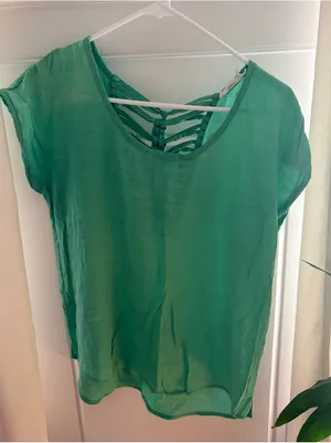 Mine Green Blouse Size L Size L thumbnail 1