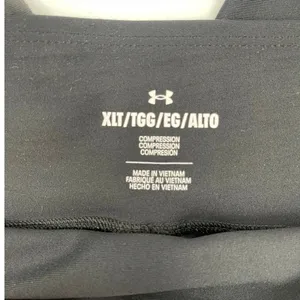 Under Armour Black Compression Leggings XL Long Gorpcore Athletic Athleisure‎ thumbnail 4