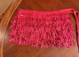 Sequin Mini DANCE Skirt Women’s Size One Size Pink thumbnail 1