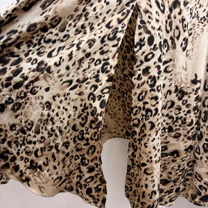 HYFVE leopard print front-tie cut out maxi dress thumbnail 4