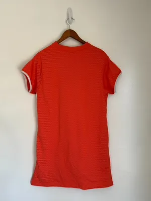 Nike Sportswear Mesh Orange Rush Coral Dress Size S thumbnail 3