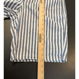 Lands End Women‎ Size 4 Blue White Striped Mid Rise Pull On Shorts Elastic Waist thumbnail 8