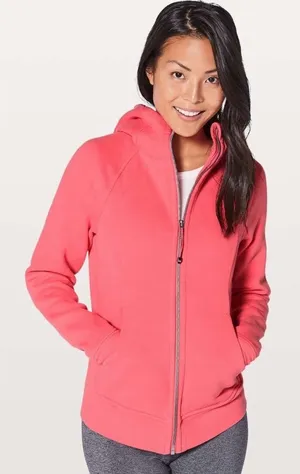 Lululemon Scuba Coral Zip-Up Hoodie Jacket Size 8 thumbnail 1