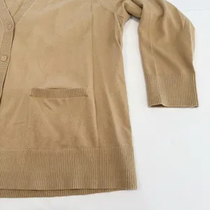 Torrid Neutral Beige V Neck‎ Pocket Button Cardigan Sweater Size 3X thumbnail 7