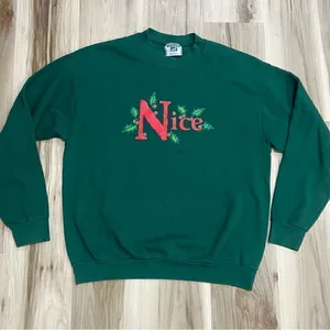 Vintage Lee Christmas Nice Crewneck Sweatshirt Women’s Large thumbnail 1