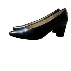 Vintage SRO Leather Heels Women’s 7.5M Blue Low Heel Pumps Used thumbnail 11