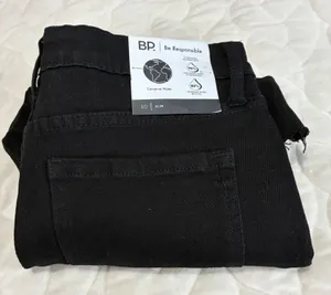 BP. Black Denim Bermuda Shorts Size 30 High Rise Raw Hem New with Tags Casual‎ thumbnail 1
