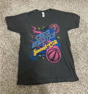 Cheer Athletics Swoosh Shirt Gray thumbnail 1