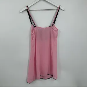 Vintage Y2K Pink Baby Doll Slip Gown Size Small Early 2000s thumbnail 7