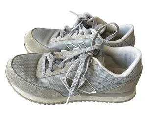 New Balance‎ 501 Women's Sneakers Size 6.5 White/Grey/Blue Running Shoes thumbnail 1