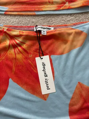 Pretty Garbage Skirt Tank Set Vacation Size M thumbnail 2