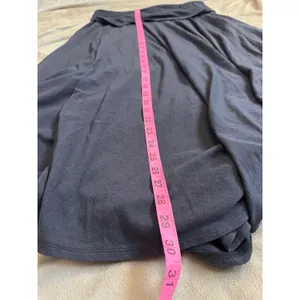 J. Crew Med. Midi Skirt Gray Cotton Modal Stretch Foldover Minimalist thumbnail 7