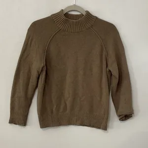 89th + Madison Womens Sweater Mock Neck Raglan Sleeve Brown Petite Large thumbnail 3
