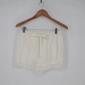 Flora Nikrooz Selena Sleep Shorts Women Medium White Cotton Tie Front Loungewear thumbnail 2