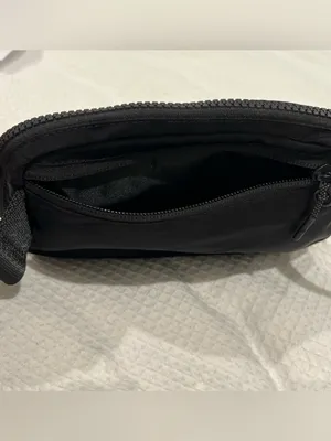 lululemon athletica Black Waist/Crossbody Bag with Silver Logo thumbnail 6