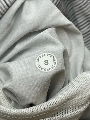 Lululemon On The Fly Pant *27" Womens 8‎ Grey White Athletic Athleisure W5BVFS thumbnail 3