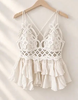 Free People lace adjustable tank top thumbnail 1