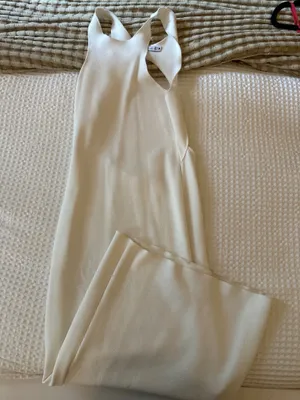 ZARA White Cut-Out Midi Dress thumbnail 5