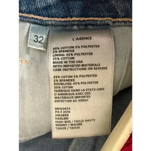 L'AGENCE Harlem‎ Frayed Skinny Jeans Tahoe Blue Size 32 2655BEK thumbnail 4