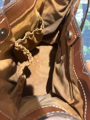 Patricia Nash Floral Leather Tote — Orange, Red & Green thumbnail 13