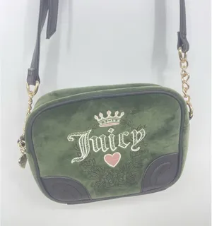 NWOT Juicy Couture SuperGreen Chocolate Heritage Crossbody Bag‎ thumbnail 1