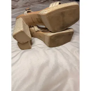 Dolce Vita Raffia Espadrille Ankle Strap Heels Block Heel Size 9 thumbnail 6