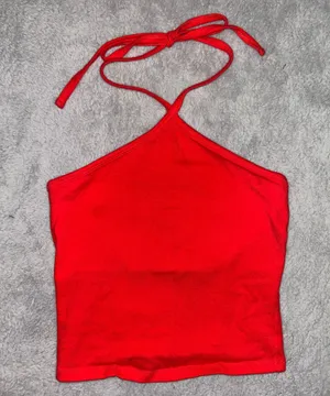 Hollister Red Halter Top thumbnail 1