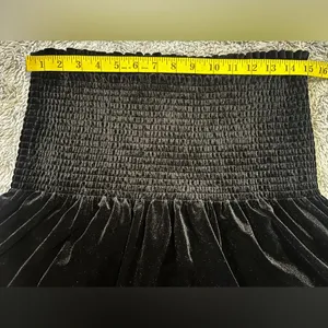 Zara Velvet Black Skirt Size Size L thumbnail 5