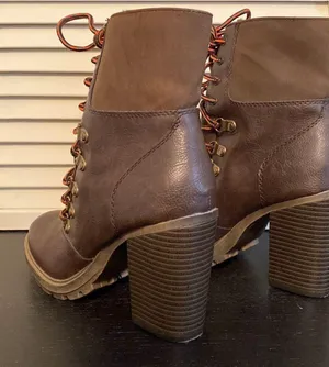 Unionbay Lace Up Call Faux Leather Platform Boots thumbnail 2