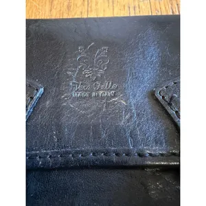 Vera Pelle WOMENS Mini Buckle Crossbody Black Leather thumbnail 2