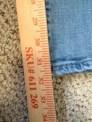 Western Cowgirl Bootcut Jeans Rock & Roll Light Wash Stretch 31x34 thumbnail 8