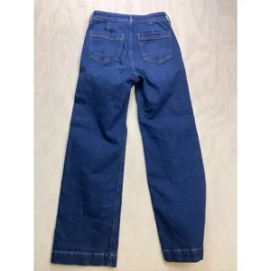 J.Crew High-Rise Trouser Jean Women 25 Blue‎ Wide Leg Dark Wash Stretch thumbnail 9