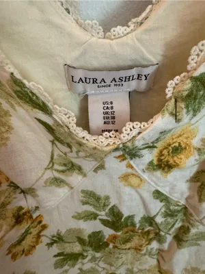 Laura Ashley Linen blend floral midi dress 8 thumbnail 5