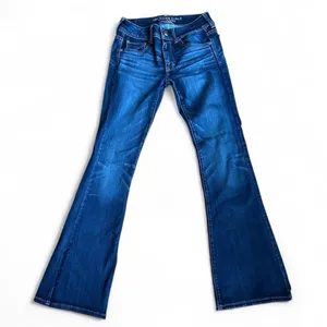 American Eagle Outfitters Deep Blue Flare Jeans thumbnail 1
