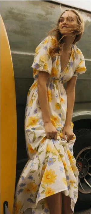 NEW Billabong Lost In Love Maxi Dress Size Small thumbnail 1