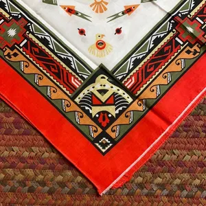 Red Vintage Wamcraft Bandana Made In Usa thumbnail 4
