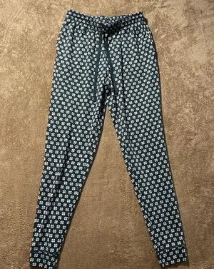 Cuddl Duds Pajama Set Womens Sz XS Apres Ski Evergreen Pockets Pants Long Slv thumbnail 4