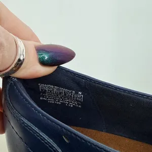 Rockport Daisey Slipon Womens 7N Navy Blue Leather Perforated Loafers CH4056‎ thumbnail 3