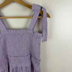NWT Lost +‎ Wander Angel in Disguise Maxi Dress Small Lavender Smocked Cottage thumbnail 3