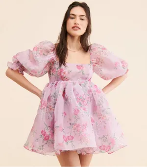 Selkie The Puff Floral Dress thumbnail 1