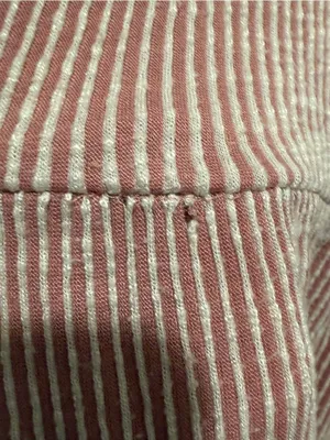 Caution to the Wind Women’s Pink White Striped V Neck Babydoll Dress thumbnail 5