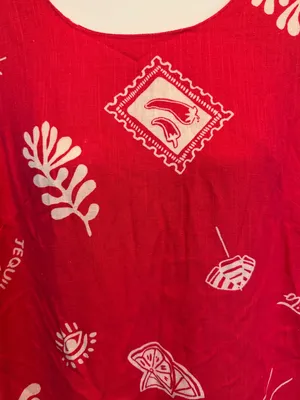 Paper Heart Red Linen Blend sleeveless mini dress size Large New With tags thumbnail 8
