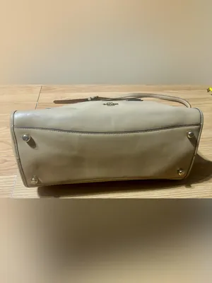 Gorg Authentic Vintage Coach Large Gramercy Leather Satchel – Beige – Pre-Owned thumbnail 10