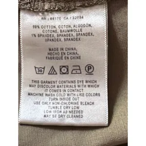 Anthropologie Green Khaki Utility Midi Skirt Button Front Cargo Pockets Size 4 thumbnail 8
