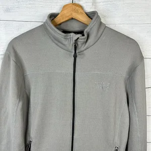 Mountain Hardwear Womens size Large Microchill Full Zip Up Jacket Gray Hiking thumbnail 3