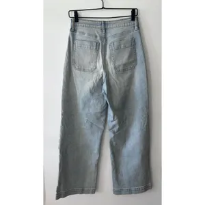 JBD Just Black Denim High Rise Patch Pocket Wide Leg Jeans Light Wash Womens 27 thumbnail 4