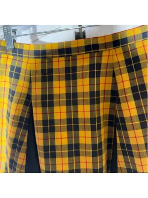 Vintage Y2K plaid mini skirt pleated school girl preppy academy grunge 90s sz S thumbnail 10