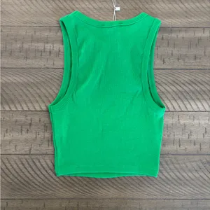 Zara Vibrant Green Crop Top thumbnail 4
