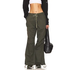 Superdown Army Green Cargo Pants Small Baggy Wide Leg Jogger Revolve $82 NEW thumbnail 5